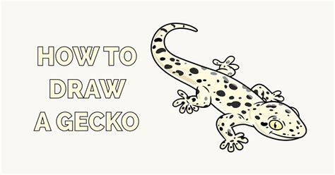 How to Draw a Gecko - Really Easy Drawing Tutorial