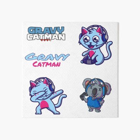 "*Chose Large* gravycatman All Stickers Pack, gravy cat man Character ...