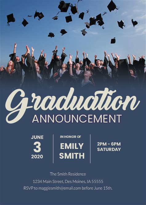 10+ Graduation Announcement template free psd | shop fresh