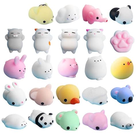 Cute Kawaii Mochi Animals Squishy Toys | Fidget toys, Kawaii toys, Animal squishies