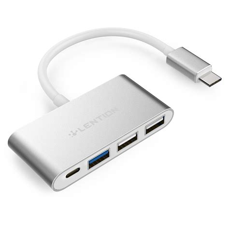 Amazon | LENTION 4 - in - 1 USB - CハブタイプC、USB 3.0、USB 2.0ポート付き新しいMacbook 12インチ/ Macbook Pro 13 ...