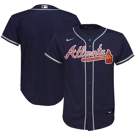 Atlanta Braves Nike Youth Alternate Replica Team Jersey – Navy