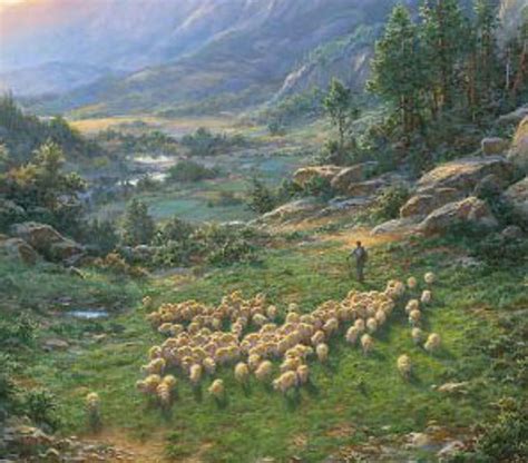 Christian Art Print The Good Shepherd by Larry Dyke - Art Prints