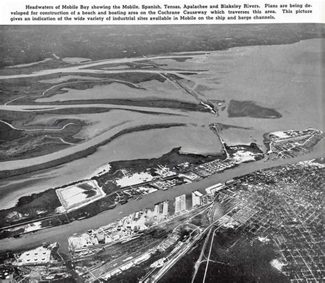 1950 Aerial View Mobile | Aerial photo of Mobile Alabama loo… | Flickr