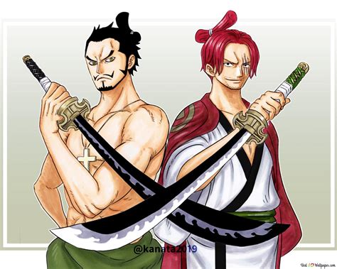 One Piece - Dracule Mihawk & Shanks HD wallpaper download