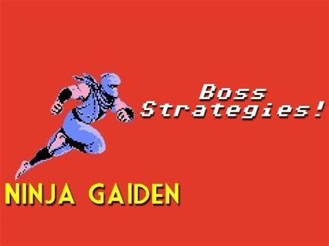 Ninja Gaiden (NES) Boss Strategies! : retrogaming