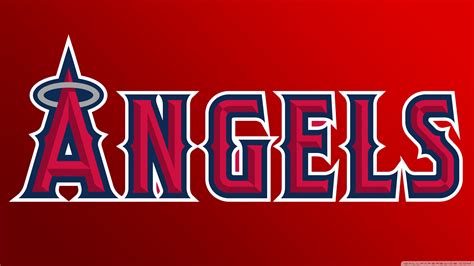 Free download Los Angeles Angels Of Anaheim Logo Baseball 4K HD Desktop [2560x1440] for your ...