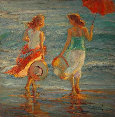 Best Friends Painting by Diane Leonard