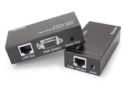 VGA 1x2 Splitter & Extender Over Ethernet (VGA Balun)