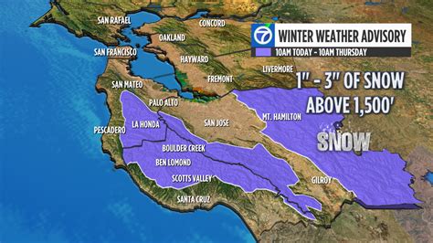 Bay Area storm timeline: Winter Storm Warning issued for parts of ...