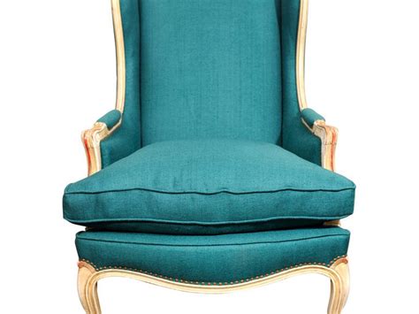 Teal Oversized Chair - Mid-Century Modern Style Teal Tufted Oversized Box Form Armchairs - a ...