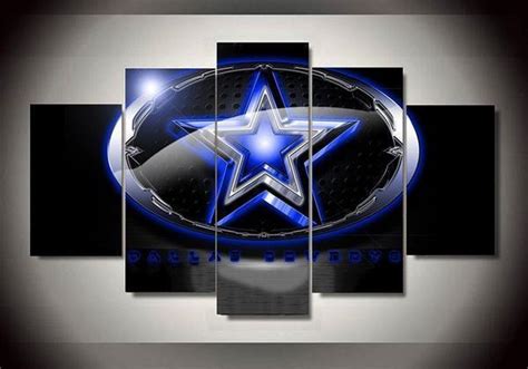 Dallas Cowboys 2 – Sport 5 Panel Canvas Art Wall Decor – Canvas Storm