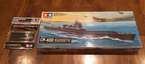 Tamiya 1:350 Japanese Submarine I-400 Plastic Model Kit #78019 + Detail ...