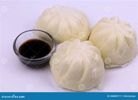 Chinese Steamed Bun with Sour Sauce Stock Image - Image of streamed ...