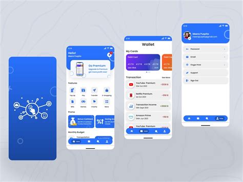 Modern E-wallet App UI Design by Excellent Webworld on Dribbble