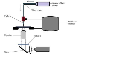 Model diagram of a NSOM general setup. Credit: MicroscopeMaster.com ...