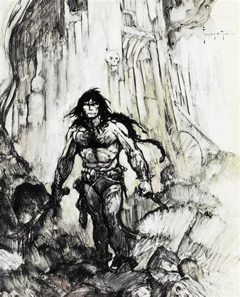 Cap'n's Comics: Conan Sketches by Frank Frazetta