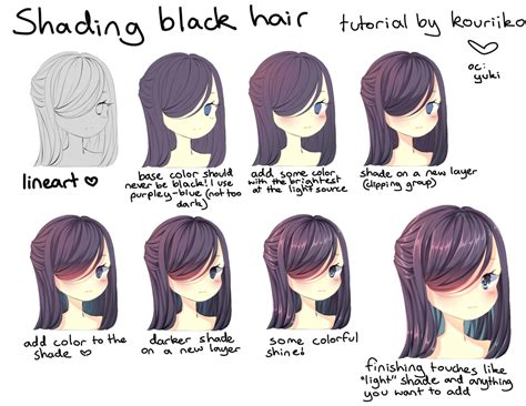 shading black hair by kouriiko on DeviantArt