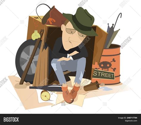 Sad Man Homeless Image & Photo (Free Trial) | Bigstock