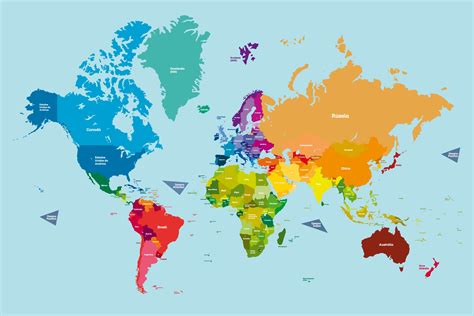 Mapa-mundi: continentes, países, capitais e oceanos - Enciclopédia ...