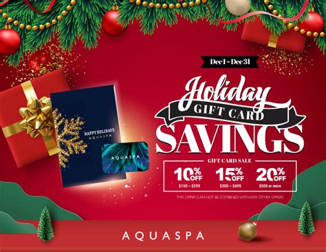 HOLIDAY GIFT CARD SAVINGS! - AQUASPA