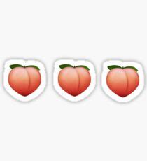 Peach Emoji: Stickers | Redbubble