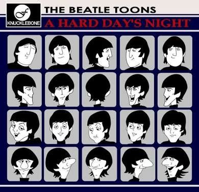 A Hard Day's Night Album Cover - The Beatles Cartoon Version - The Beatles Fan Art (40587162 ...