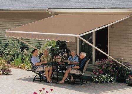 12 Ft Manual Patio Retractable Awning Shade Canopy Sun Protection ...