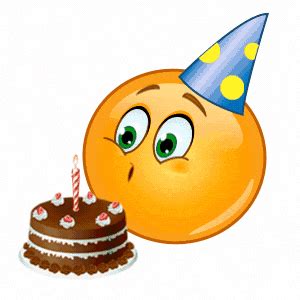 Blowing Birthday Candles Picture - Emoji Animated Gif, Glitter Image - Animated Image Pic