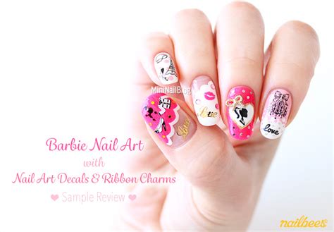 Barbie Nail Art with Decals - nailbees