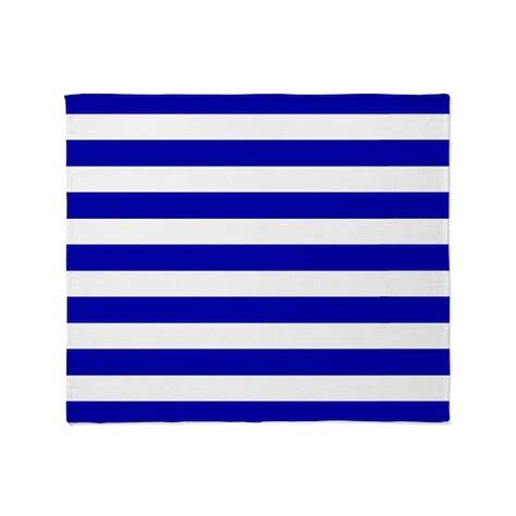 Navy Blue and White Sailor stripes Throw Blanket by Inspirationz Store - CafePress