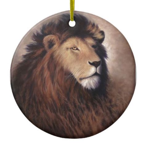 Great Lion Ceramic Ornament | Zazzle.com | Ceramic ornaments, Lion ...