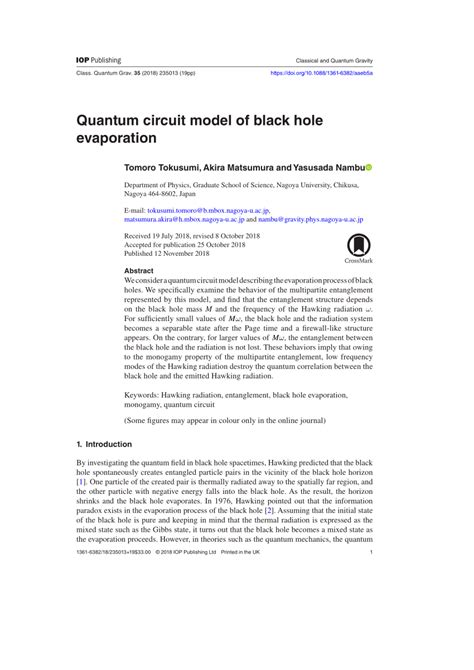 Quantum circuit model of black hole evaporation