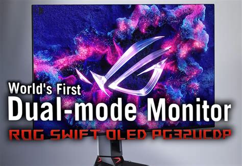ASUS Teases ROG SWIFT PG32UCDP OLED: 32" Dual-Mode Gaming Monitor ...