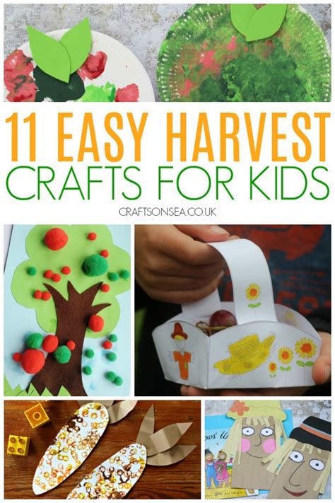 harvest crafts for kids preschool easy scarecrow apples #kidscrafts #fallcrafts #harvest Harvest ...