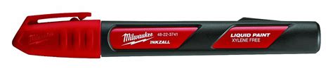 MILWAUKEE, Fiber Nib, Medium Tip Size, Paint Marker - 48XW23|48-22-3741 - Grainger