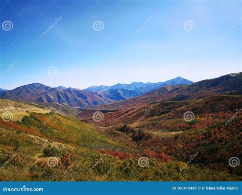 Fall Landscape at Wasatch Mountain State Park Stock Image - Image of mountains, changing: 160415487