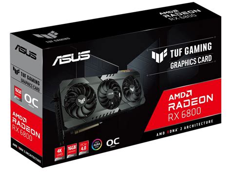 ASUS TUF Gaming Radeon RX 6800 XT DirectX 12 Ultimate TUF-RX6800XT-O16G ...