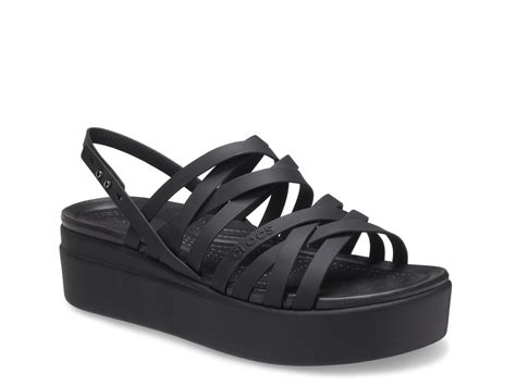 Crocs Brooklyn Strappy Low Wedge Sandal - Women's - Free Shipping | DSW