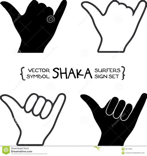 Vector Surfers Shaka Hand Sign - Download From Over 53 Million High Quality Stock Photos, Images ...