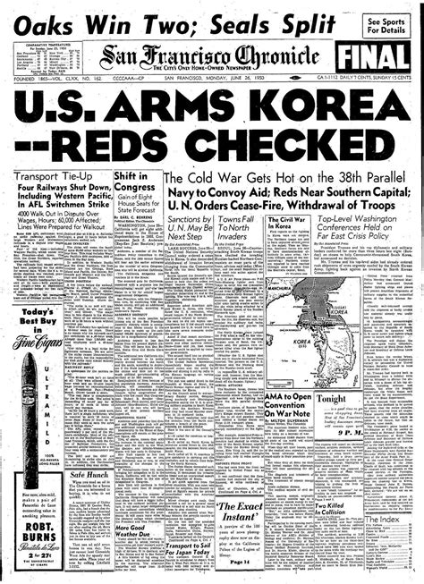 Chronicle Covers: From the Cold War to the Korean War