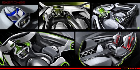 Ferrari supercar interior :: Behance