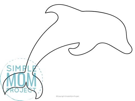 Free Printable Dolphin Template - Simple Mom Project