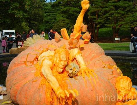 Great Pumpkins: Zombie Emerges from World's Largest Pumpkin Photos - ABC News