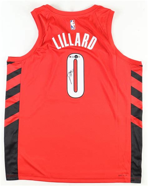 Damian Lillard Signed Trail Blazers Air Jordan Jersey (Beckett ...