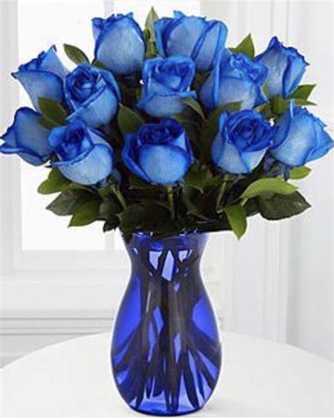 Pin by Mary K on Blue | Rose bouquet, Rainbow roses, Flowers bouquet