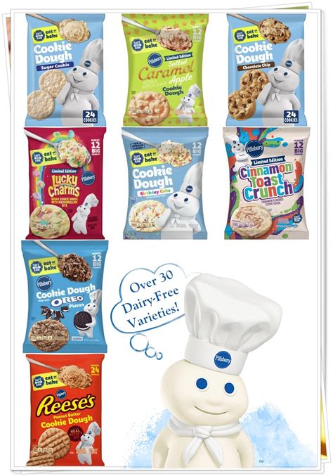 Pillsbury Cookie Dough Dairy-Free Varieties (Reviews & Info)