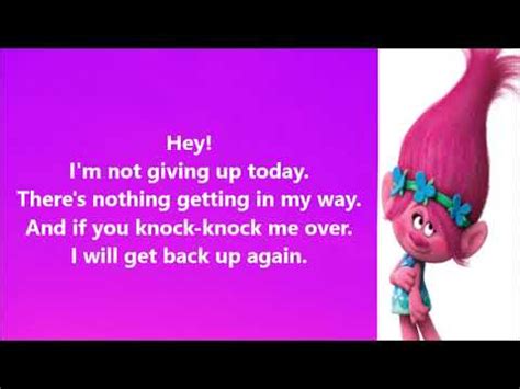 Trolls get back up again song - nimfafab