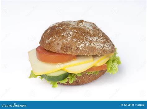 Bun with cheese stock image. Image of rolls, leaf, consumers - 40666115