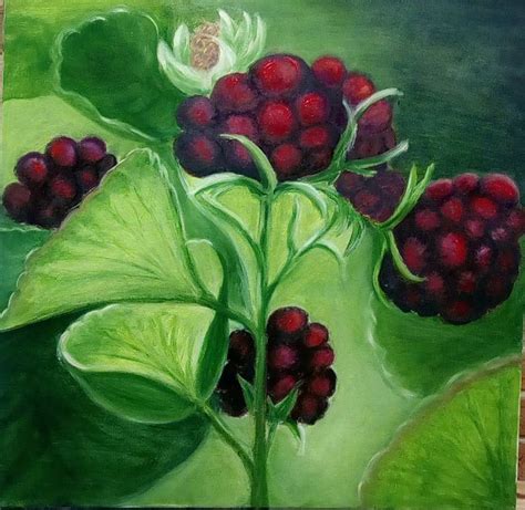 Bramble Painting by Nataliia Salamin | Saatchi Art